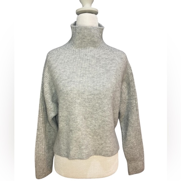Topshop Sweaters - Topshop Light Gray Cowl Neck Sweater